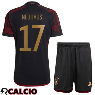Seconda Maglia Germania (NEUHAUS 17) Bambino Nero 2022/2023