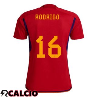 Prima Maglia Spagna (RODRIGO 16) Rosso 2022/2023  Prima Maglia Spagna (RODRIGO 16) Rosso 2022/2023