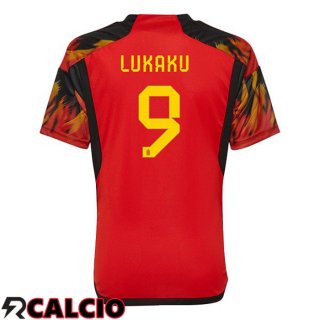 Prima Maglia Belgio (LUKAKU 9) Rosso 2022/2023  Prima Maglia Belgio (LUKAKU 9) Rosso 2022/2023