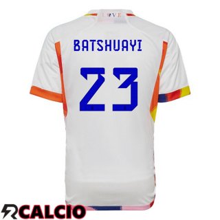 Seconda Maglia Belgio (BATSHUAYI 23) Bianco 2022/2023  Seconda Maglia Belgio (BATSHUAYI 23) Bianco 2022/2023
