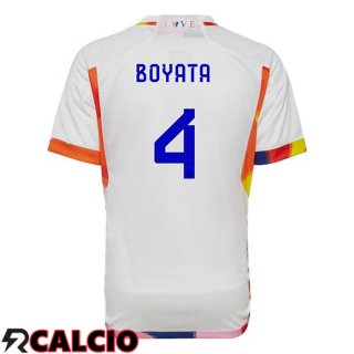 Seconda Maglia Belgio (BOYATA 4) Bianco 2022/2023  Seconda Maglia Belgio (BOYATA 4) Bianco 2022/2023