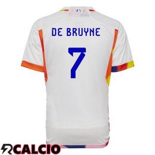 Seconda Maglia Belgio (DE BRUYNE 7) Bianco 2022/2023