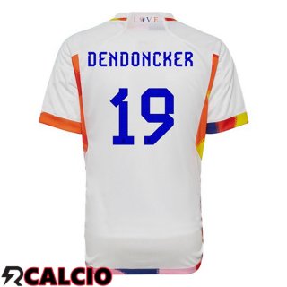 Seconda Maglia Belgio (DENDONCKER 19) Bianco 2022/2023  Seconda Maglia Belgio (DENDONCKER 19) Bianco 2022/2023