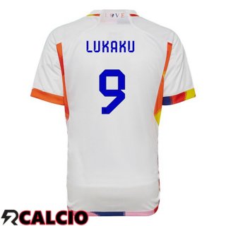 Seconda Maglia Belgio (LUKAKU 9) Bianco 2022/2023  Seconda Maglia Belgio (LUKAKU 9) Bianco 2022/2023