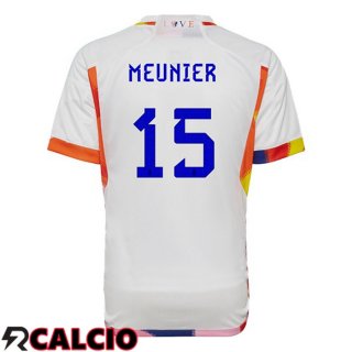 Seconda Maglia Belgio (MEUNIER 15) Bianco 2022/2023  Seconda Maglia Belgio (MEUNIER 15) Bianco 2022/2023