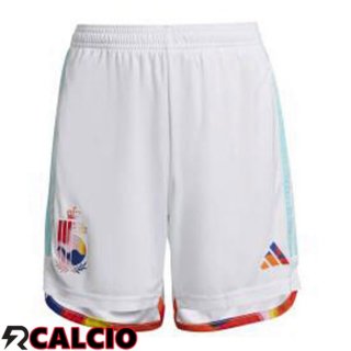 Seconda Pantaloncini Calcio Belgio Bianco 2022/2023  Seconda Pantaloncini Calcio Belgio Bianco 2022/2023