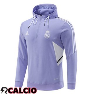 Felpa Con Cappuccio Real Madrid Porpora 2022/2023  Felpa Con Cappuccio Real Madrid Porpora 2022/2023