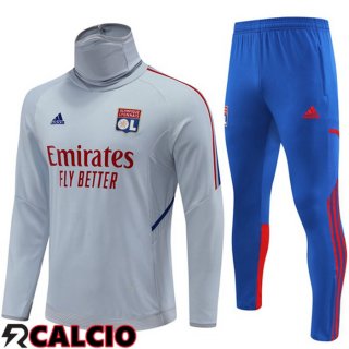 Tuta Calcio Lyon OL Collo Alto Grigio 2022/2023  Tuta Calcio Lyon OL Collo Alto Grigio 2022/2023