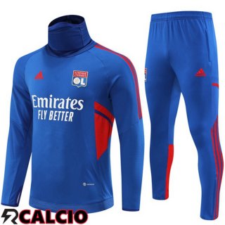 Tuta Calcio Lyon OL Collo Alto Blu 2022/2023  Tuta Calcio Lyon OL Collo Alto Blu 2022/2023