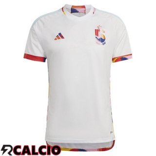 Seconda Maglia Belgio Bianco Coppa del Mondo 2022
