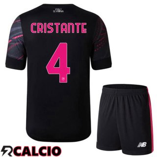 Terza Maglia AS Roma (CRISTANTE 4) Bambino Nero 2022/2023