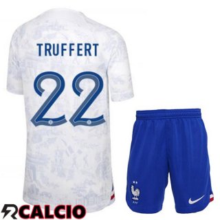 Seconda Maglia Francia (TRUFFERT 22) Bambino Bianco Coppa del Mondo 2022