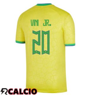 Prima Maglia Brasile (VINI JR. 20) Giallo Coppa del Mondo 2022  Prima Maglia Brasile (VINI JR. 20) Giallo Coppa del Mondo 2022