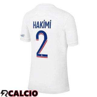 Terza Maglia Paris PSG (HAKIMI 2) Bianco 2022/2023  Terza Maglia Paris PSG (HAKIMI 2) Bianco 2022/2023