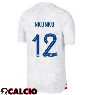 Seconda Maglia Francia (NKUNKU 12) Bianco 2022/2023  Seconda Maglia Francia (NKUNKU 12) Bianco 2022/2023