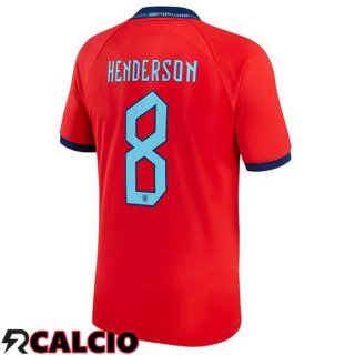 Seconda Maglia Inghilterra (HENDERSON 8) Rosso 2022/2023  Seconda Maglia Inghilterra (HENDERSON 8) Rosso 2022/2023