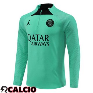 Felpe Allenamento Paris PSG Verde 2022/2023  Felpe Allenamento Paris PSG Verde 2022/2023