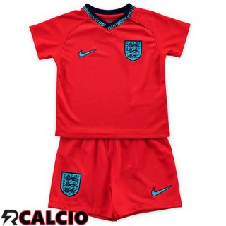 Seconda Maglia Inghilterra Bambino Rosso Coppa del Mondo 2022