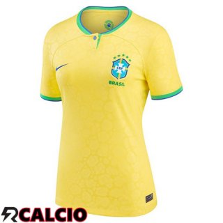 Prima Maglia Brasile Donna Giallo 2022/2023  Prima Maglia Brasile Donna Giallo 2022/2023