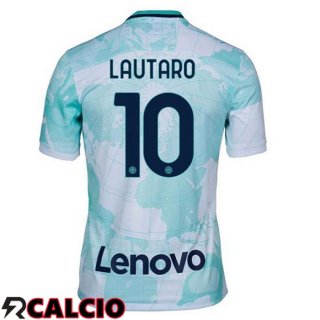 Seconda Maglia Inter Milan (LAUTARO 10) Bianco Verde 2022/2023  Seconda Maglia Inter Milan (LAUTARO 10) Bianco Verde 2022/2023