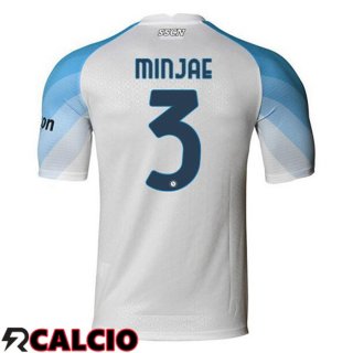 Prima Maglia SSC Napoli (Minjae 3) Bianco 2022/2023  Prima Maglia SSC Napoli (Minjae 3) Bianco 2022/2023