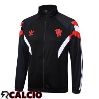 Giacca Calcio Manchester United Nero 2024/2025  Giacca Calcio Manchester United Nero 2024/2025