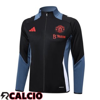 Giacca Calcio Manchester United Nero 2024/2025  Giacca Calcio Manchester United Nero 2024/2025