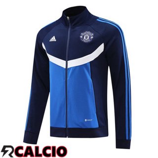 Giacca Calcio Manchester United Blu Reale 2024/2025  Giacca Calcio Manchester United Blu Reale 2024/2025