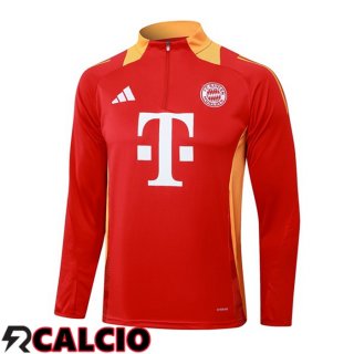 Felpa Allenamento Bayern Monaco Rosso 2024/2025  Felpa Allenamento Bayern Monaco Rosso 2024/2025