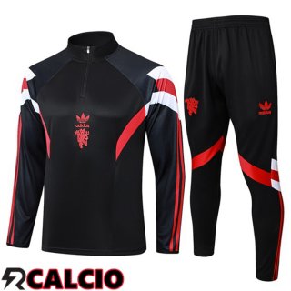 Insieme Tuta Calcio Manchester United Nero 2024/2025