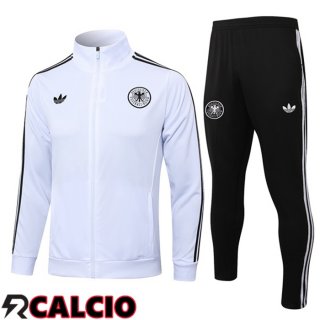 Insieme Tuta Calcio - Giacca Germania Bianco 2024/2025  Insieme Tuta Calcio - Giacca Germania Bianco 2024/2025