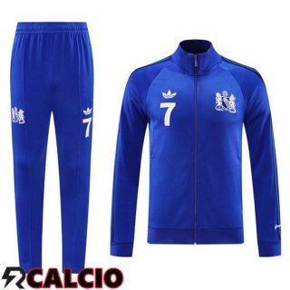 Insieme Tuta Calcio - Giacca Manchester United Blu 2024/2025