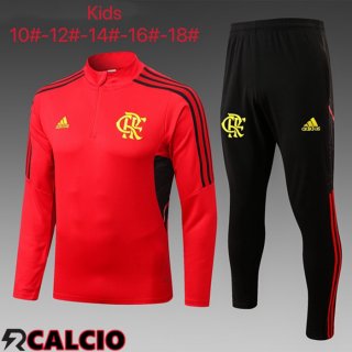Insieme Tuta Calcio Flamengo Bambino Rosso 2022/2023  Insieme Tuta Calcio Flamengo Bambino Rosso 2022/2023
