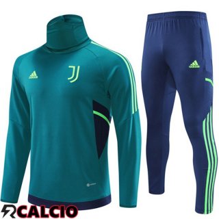 Insieme Tuta Calcio Juventus Collo alto Verde 2022/2023  Insieme Tuta Calcio Juventus Collo alto Verde 2022/2023