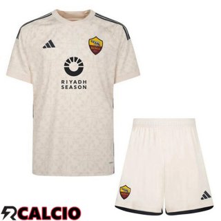 Seconda Maglia AS Roma Bambino RIYADH SEASON Giallo 2023/2024
