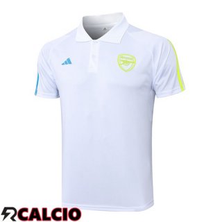Maglia Polo Arsenal Bianco 2023/2024  Maglia Polo Arsenal Bianco 2023/2024