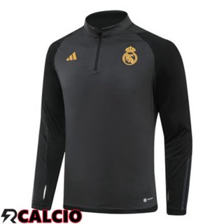 Felpa Allenamento Real Madrid Nero 2023/2024  Felpa Allenamento Real Madrid Nero 2023/2024