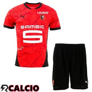 Prima Maglia Stade Rennais Bambino Rosso 2024/2025