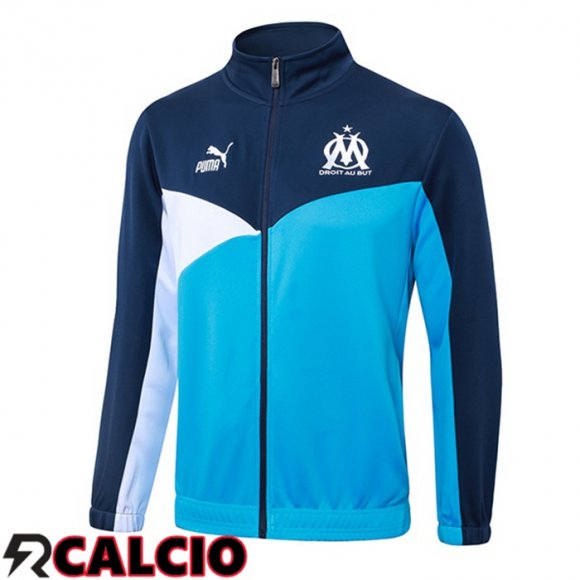 Giacca Calcio Marsiglia OM Blu Reale 2024/2025  Giacca Calcio Marsiglia OM Blu Reale 2024/2025