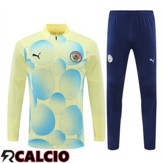 Insieme Tuta Calcio Manchester City Giallo 2024/2025