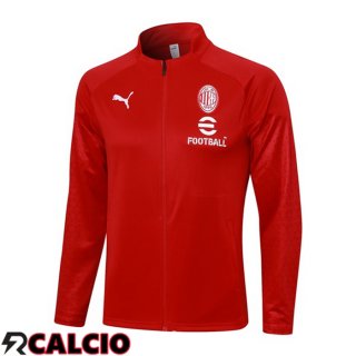 Giacca Calcio AC Milan Rosso 2023/2024  Giacca Calcio AC Milan Rosso 2023/2024