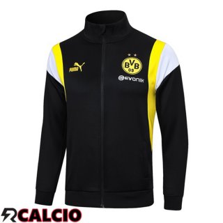 Giacca Calcio Dortmund BVB Nero 2023/2024  Giacca Calcio Dortmund BVB Nero 2023/2024