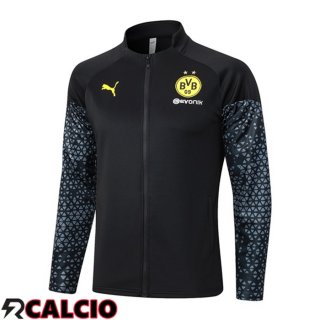 Giacca Calcio Dortmund BVB Nero 2023/2024  Giacca Calcio Dortmund BVB Nero 2023/2024