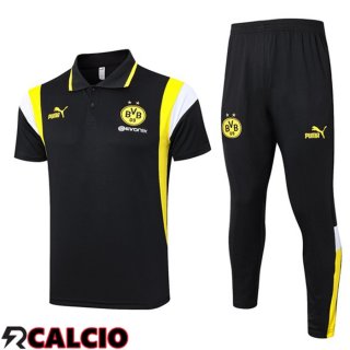 Kit Maglia Polo Dortmund BVB + Pantaloni Nero 2023/2024