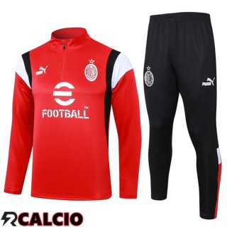 Insieme Tuta Calcio AC Milan Rosso 2023/2024