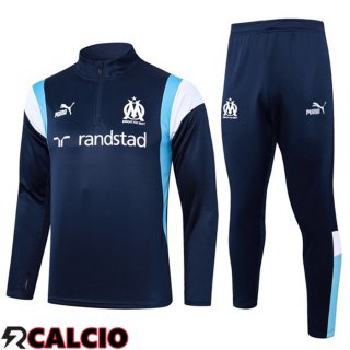 Insieme Tuta Calcio Marsiglia OM Blu Reale 2023/2024