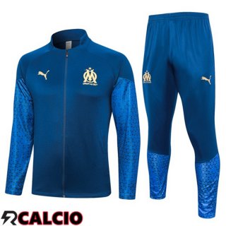 Insieme Tuta Calcio - Giacca Marsiglia OM Blu 2023/2024