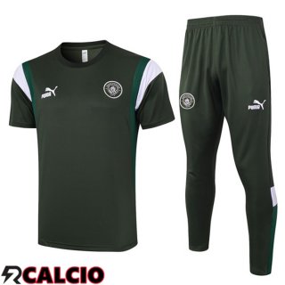 T Shirt Allenamento Manchester City + Pantaloni Verde 2023/2024