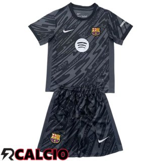 Maglia Barcellona Bambino Portiere Nero 2024/2025