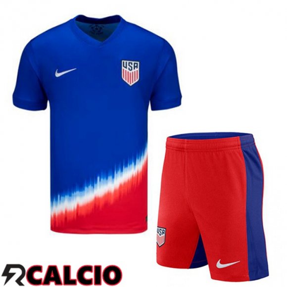 Seconda Maglia Nazionale USA Bambino Blu 2024/2025